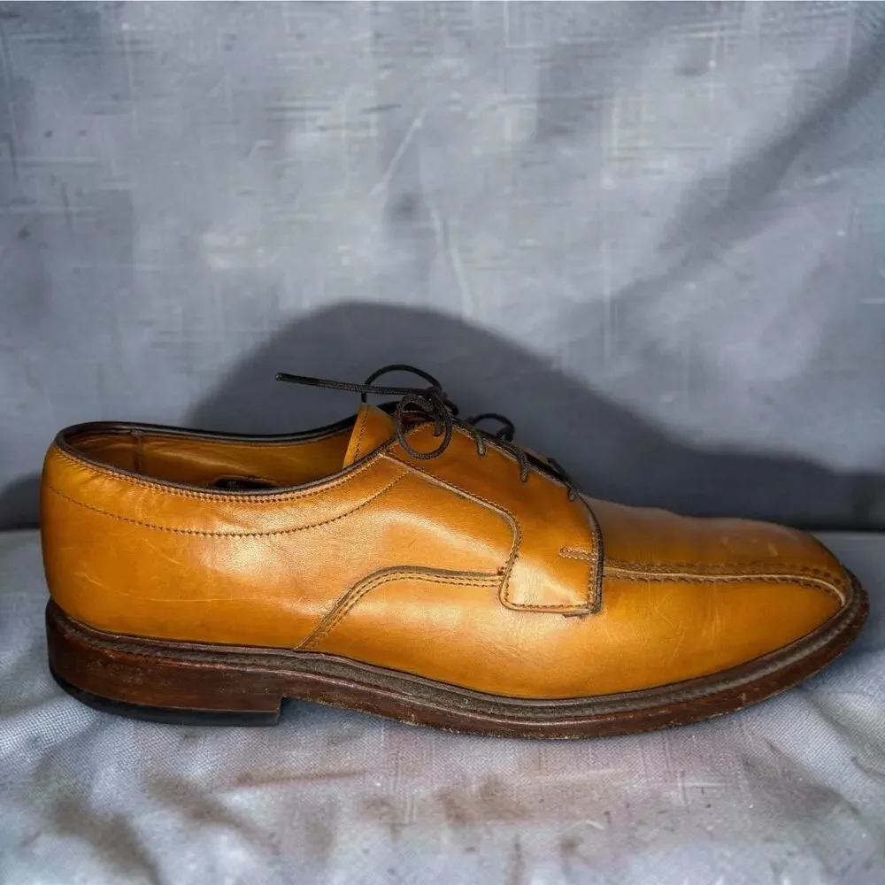 Allen Edmonds Hillcrest 5954 Walnut Leather Bicycle Toe Dress Shoes Mens 8.5 D